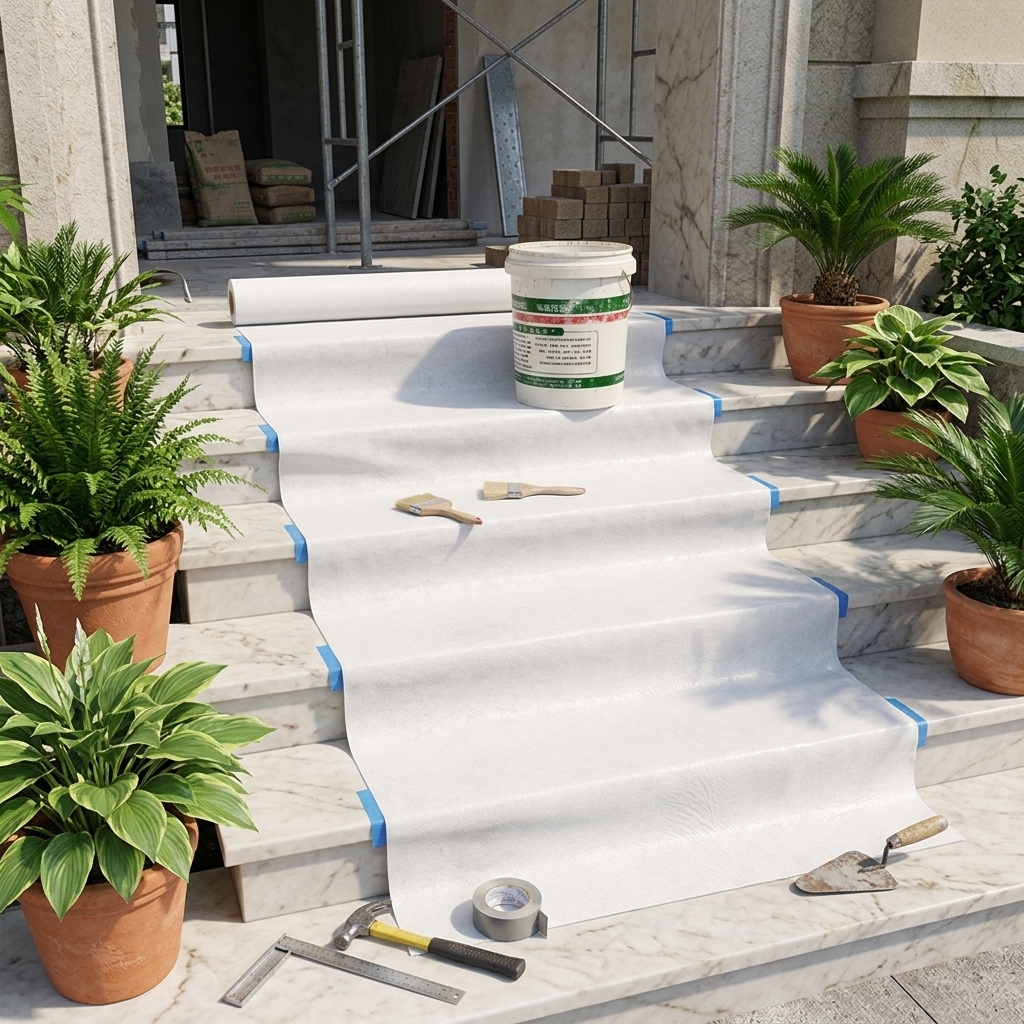 Waterproof Self Adhesive Polyester Floor Protection Liner